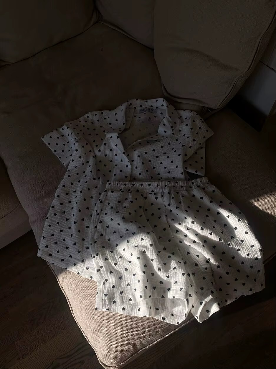 Love Print Set - Short