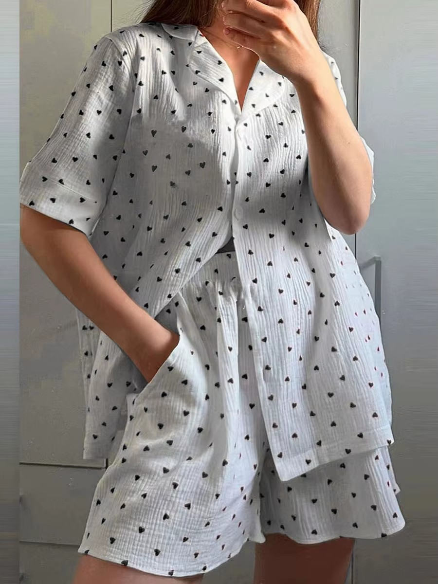 Love Print Set - Short